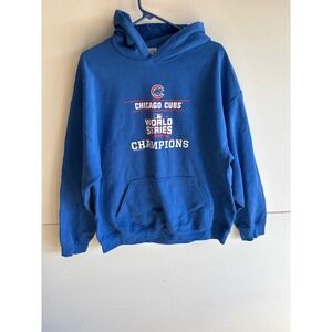 Chicago Cubs World Series Champions Hoodiez Gildan Heavy Blend XL fair  paint st